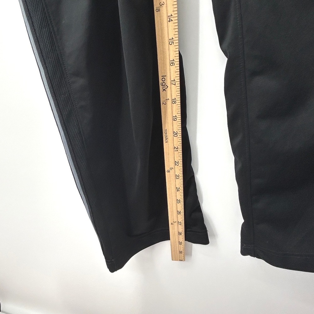 Nike Mens Black Track Pants Straight Leg Grey Side Stripe XL Activewear - Picture 6 of 6